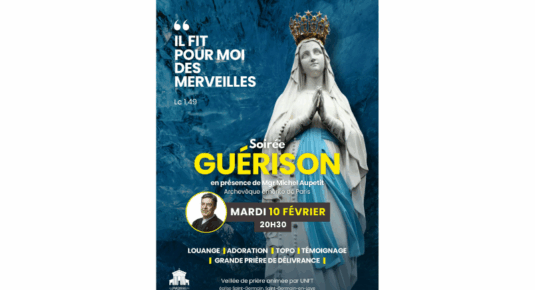 Soirée guérison 10 février 2026 Mgr Aupetit_canva