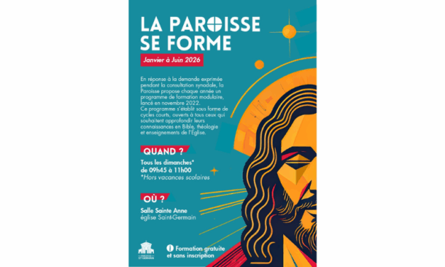 La Paroisse se forme jusqu&rsquo;en juin 2026